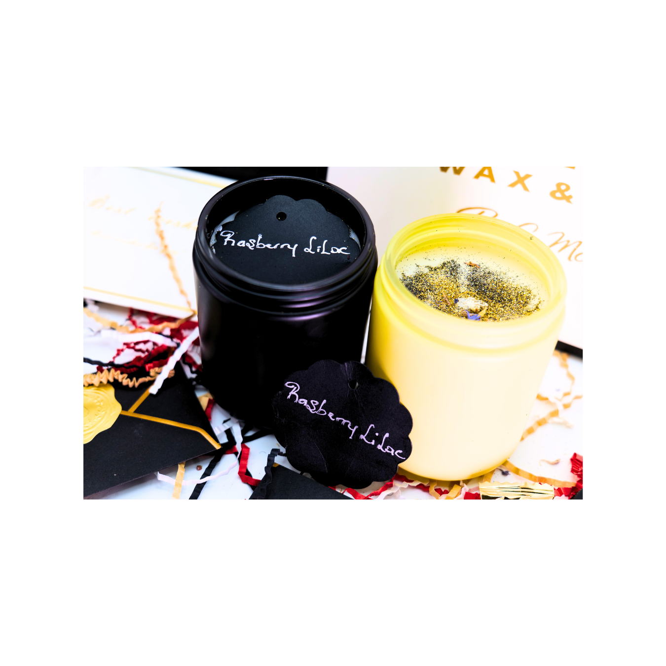 8 OZ GLASS SCENTED CANDLE