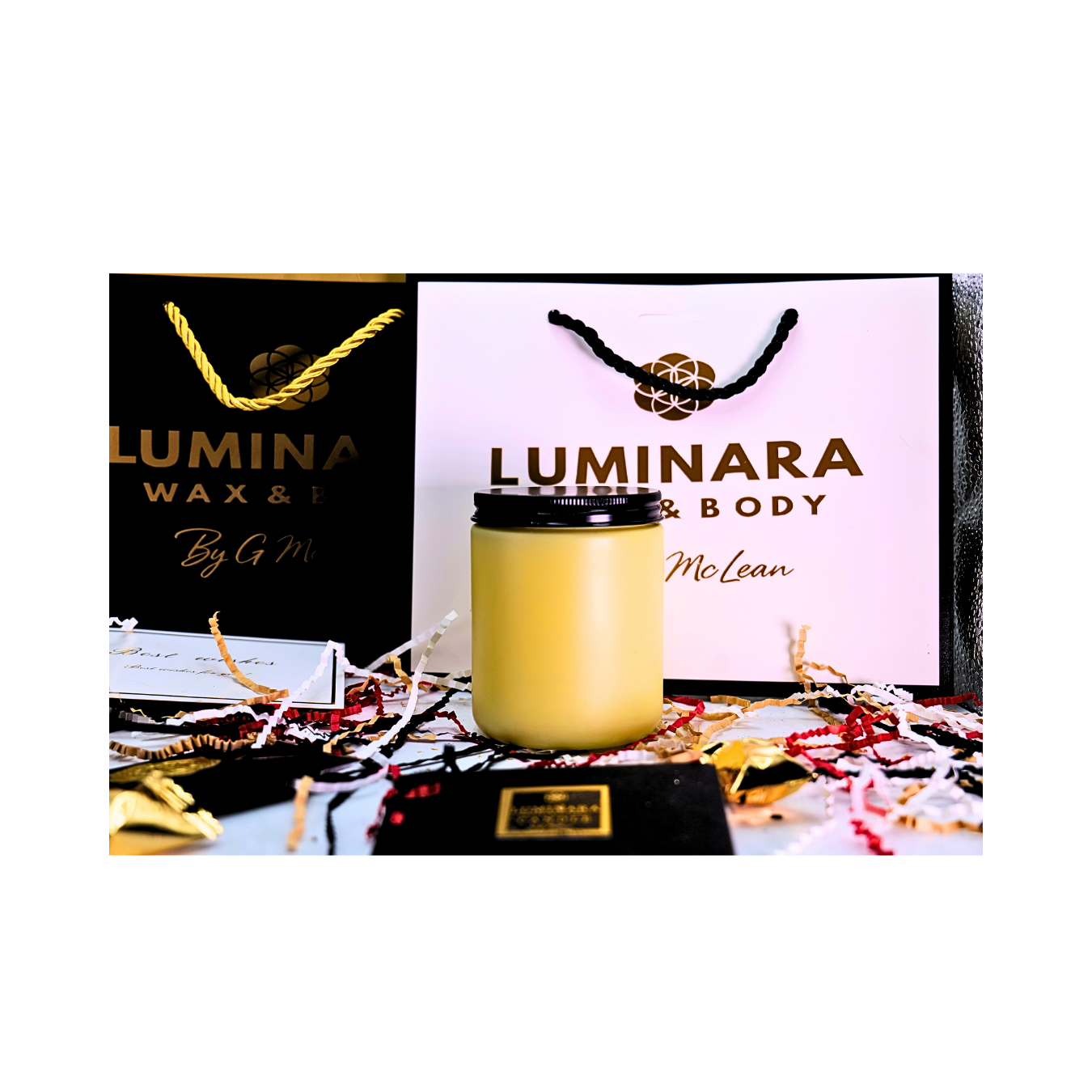 8 OZ GLASS SCENTED CANDLE