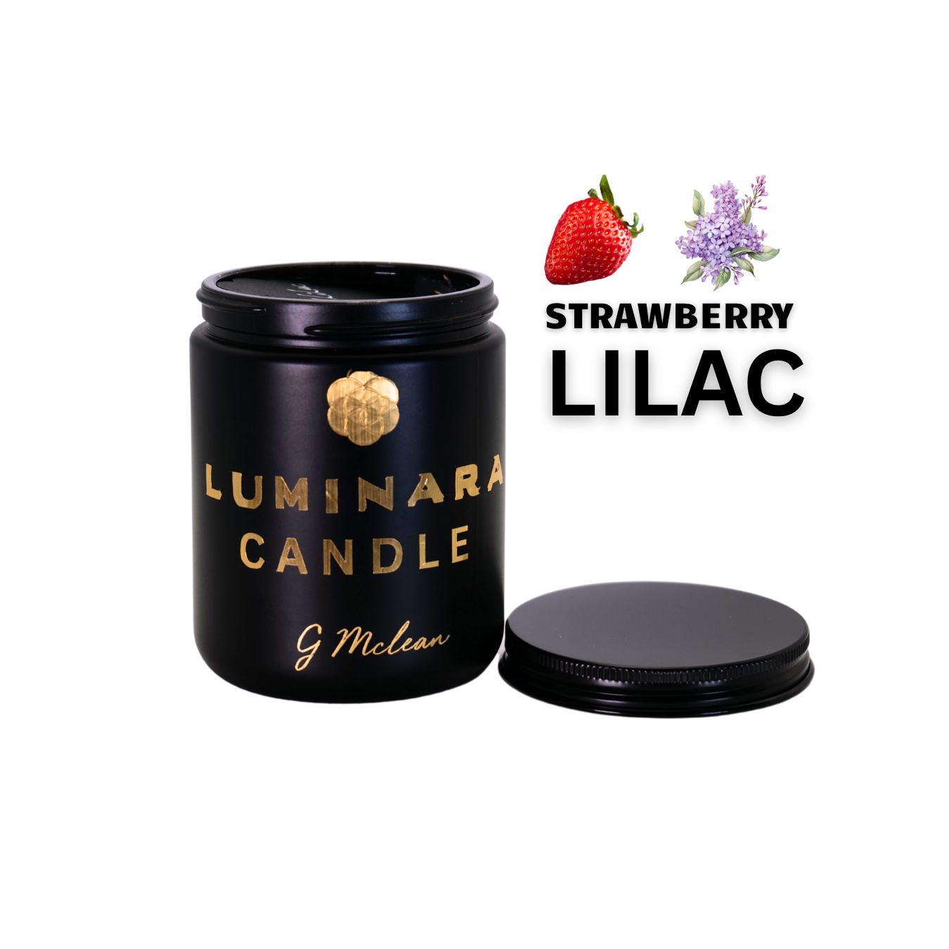 8 OZ GLASS SCENTED CANDLE