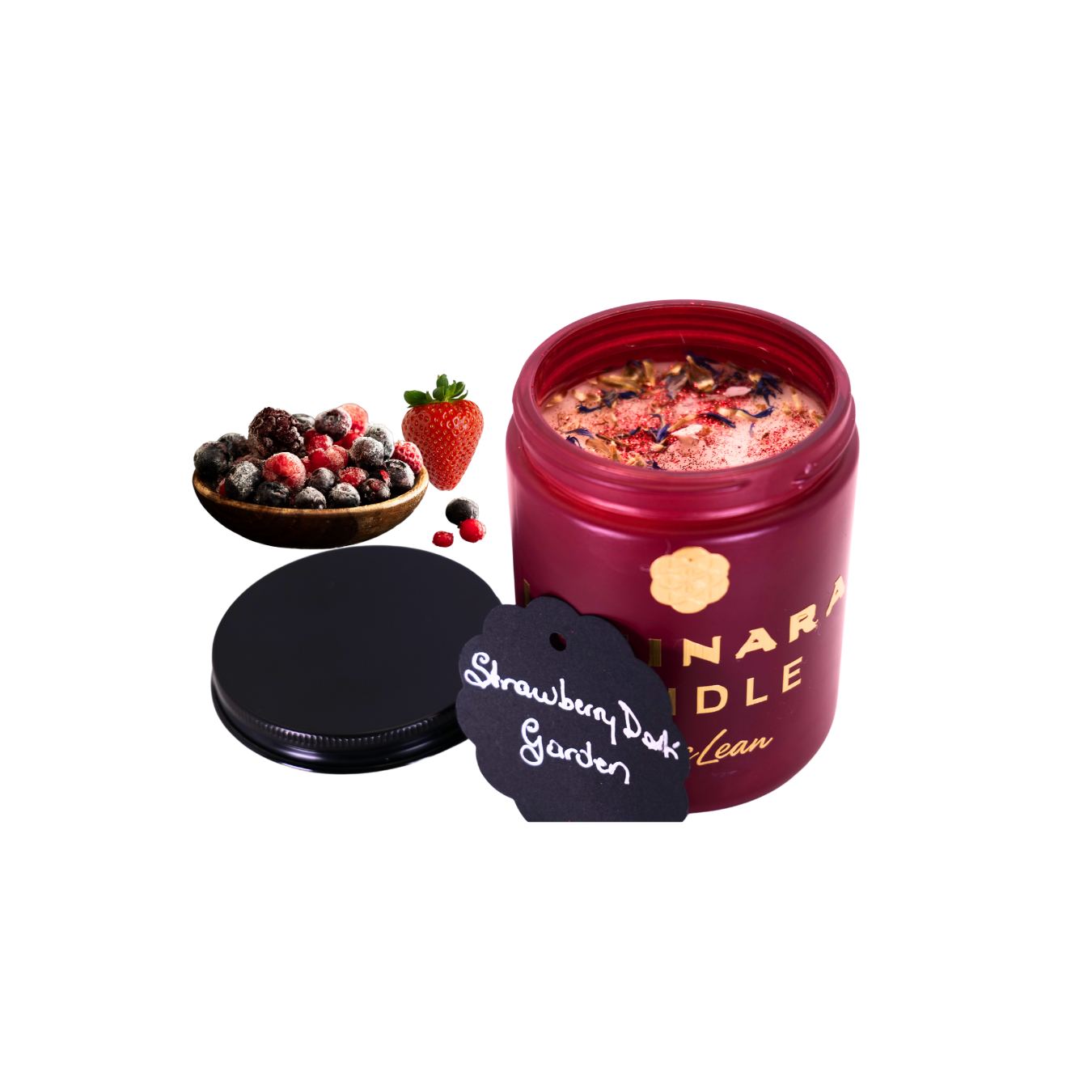 8 OZ GLASS SCENTED CANDLE