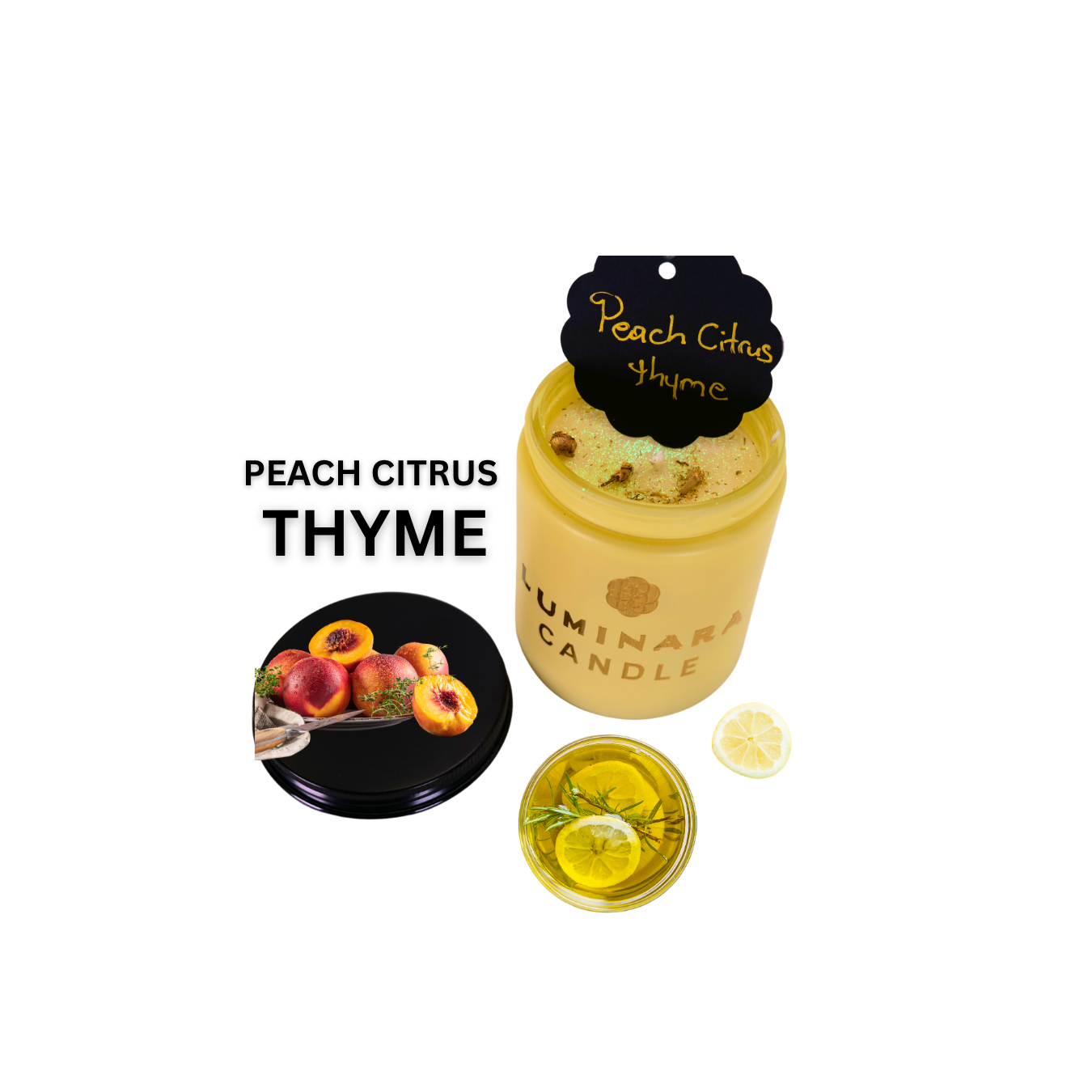 8 OZ GLASS SCENTED CANDLE