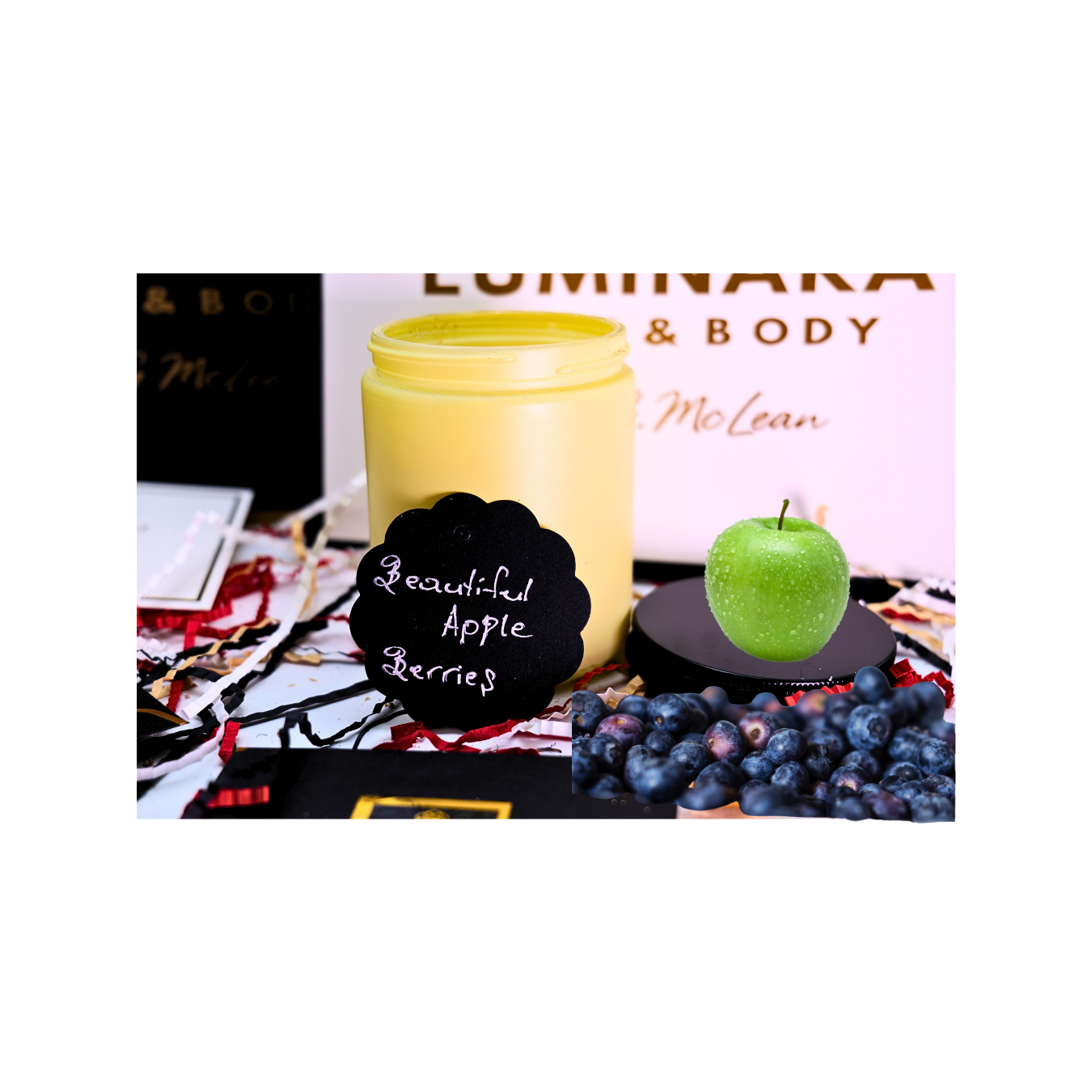 8 OZ GLASS SCENTED CANDLE