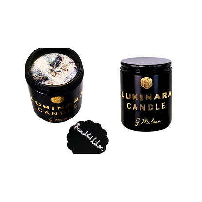 8 OZ GLASS SCENTED CANDLE