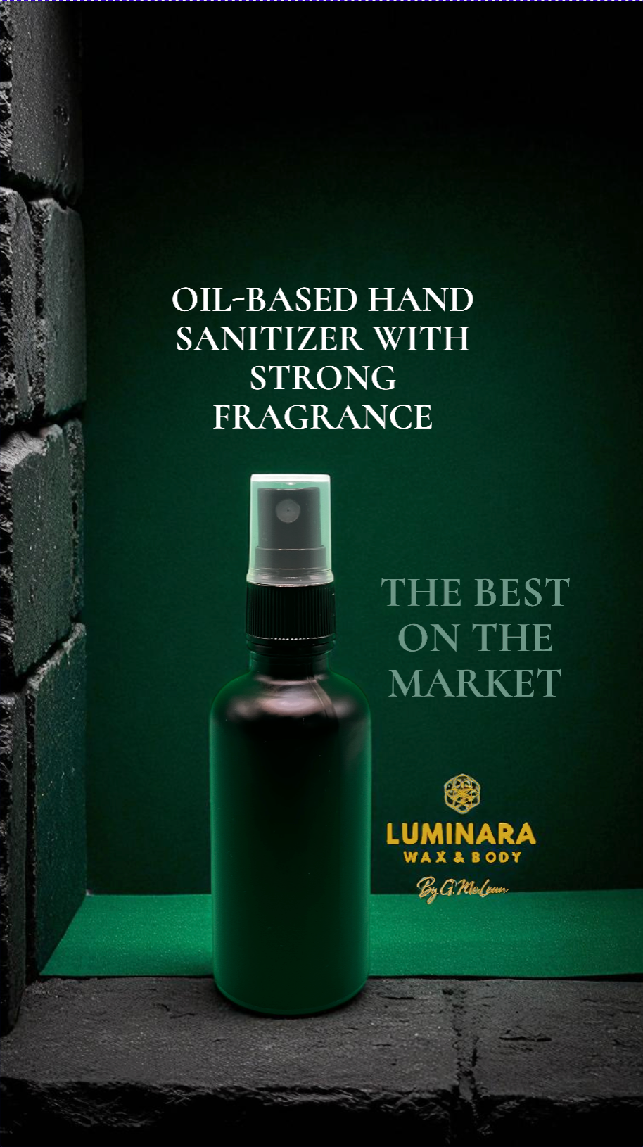 LUMEVA ORGANIC OIL BASED MOISTURIZING HAND SANITIZER WITH 99% ALCHOL BASE